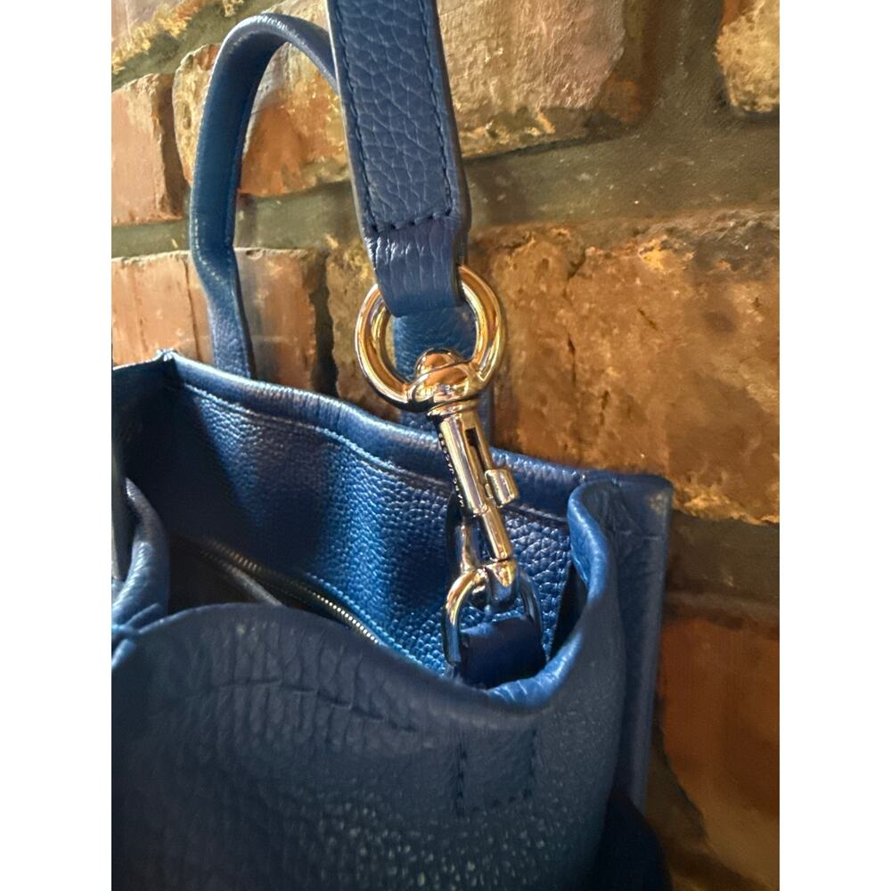 Marc Jacobs The Leather Small Tote Bag - Cobalt/Blue Sea - Picture 3 of 13